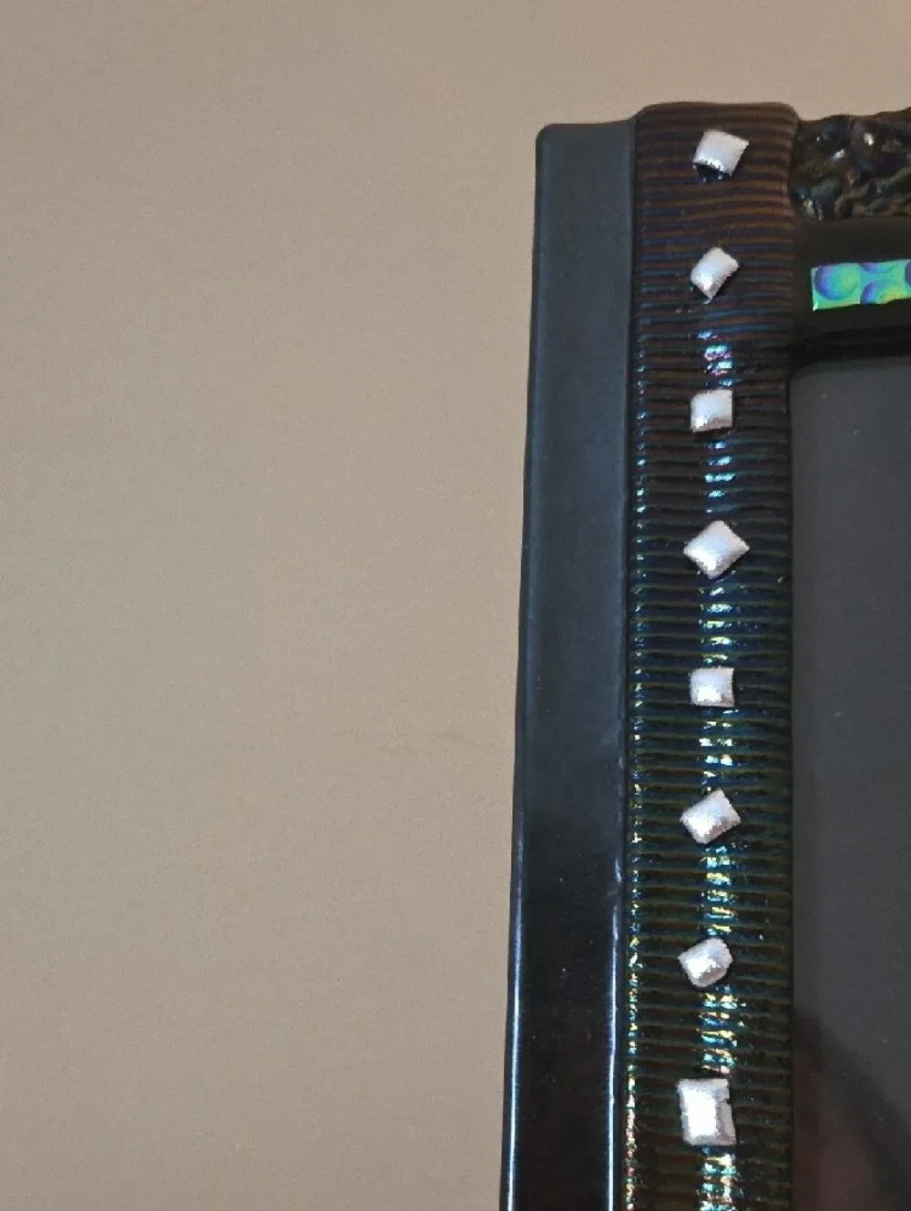 Iridescent Dichroic Glass Picture Frame